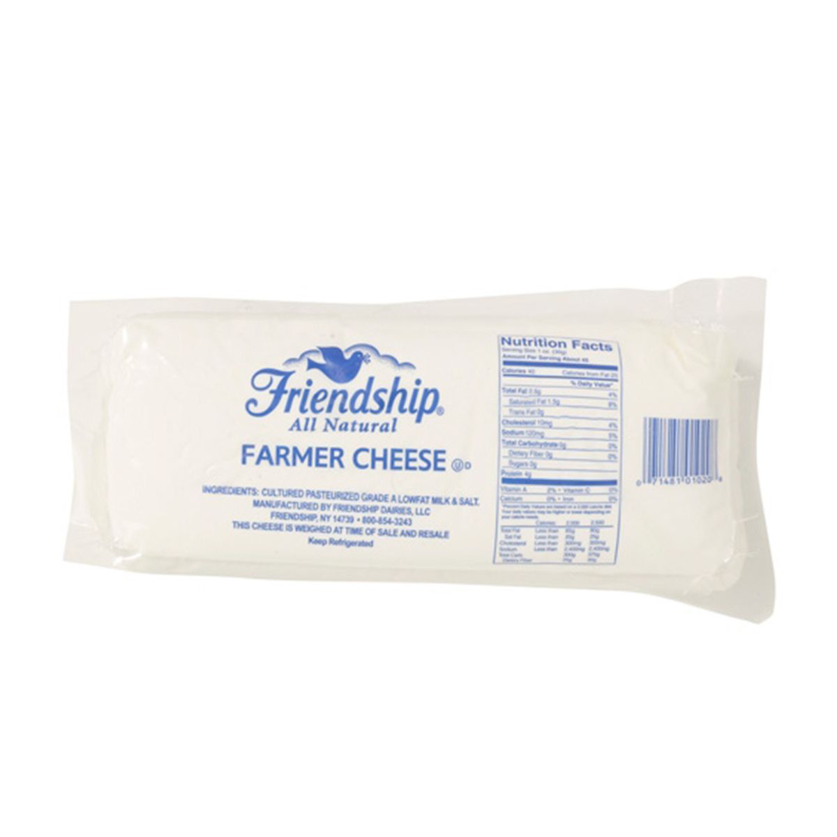 Friendship Farmers Cheese Nutrition Facts Nutrition Pics