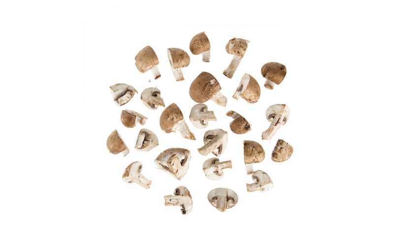 Quartered Cremini Mushrooms