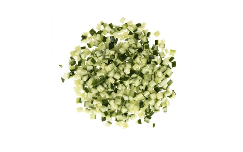 1/2in Diced Hot House Cucumbers with Skin
