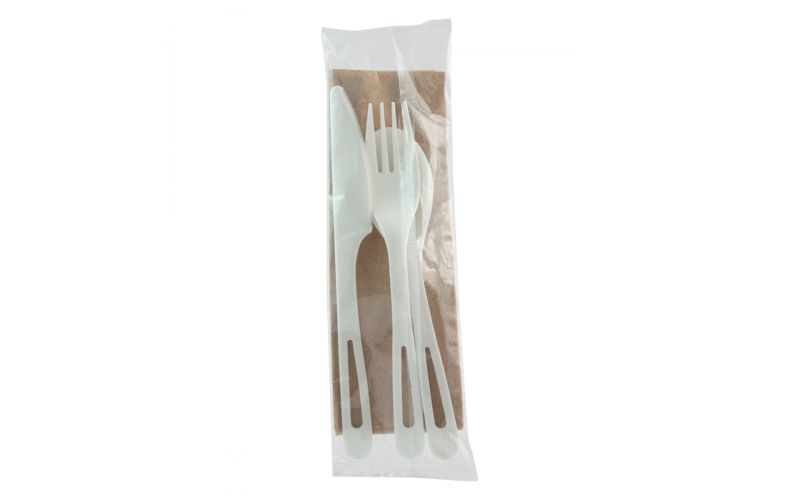 6 Compostable Wrapped Cutlery