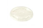 Clear Plastic Lid w/ Straw Hole