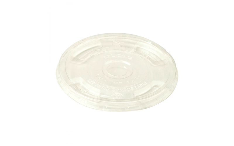 Clear Plastic Lid w/ Straw Hole