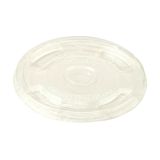 Clear Plastic Lid w/ Straw Hole