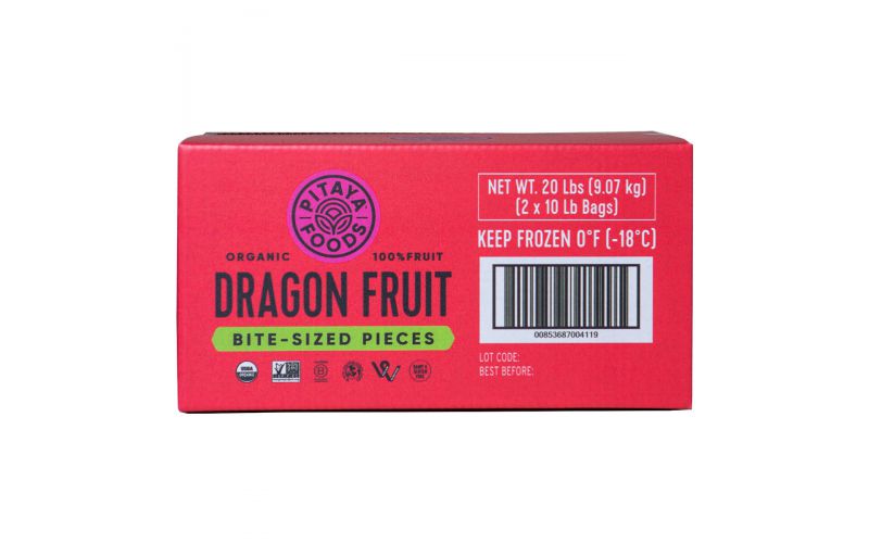 Frozen Organic Pitaya/Dragon Fruit Cubes