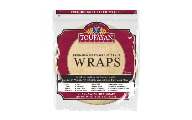 12in Plain White Wraps