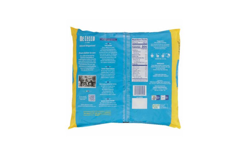 Mezzi Rigatoni Pasta