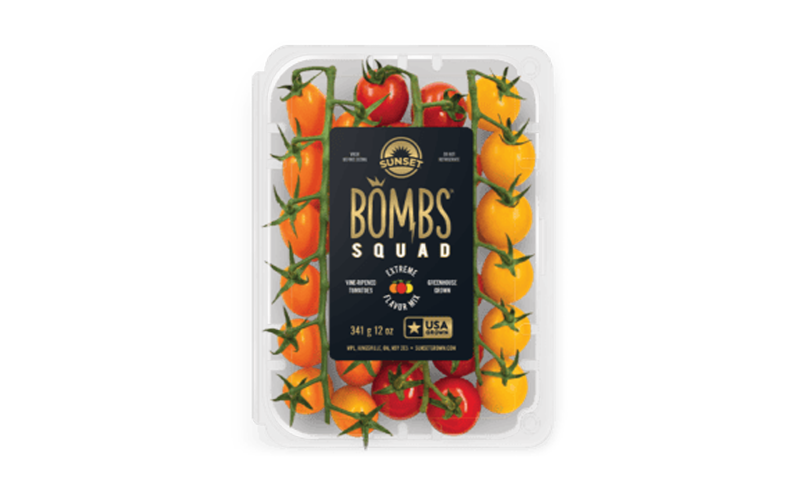 Bombs Squad Tri-Color Tomatoes on the Vine