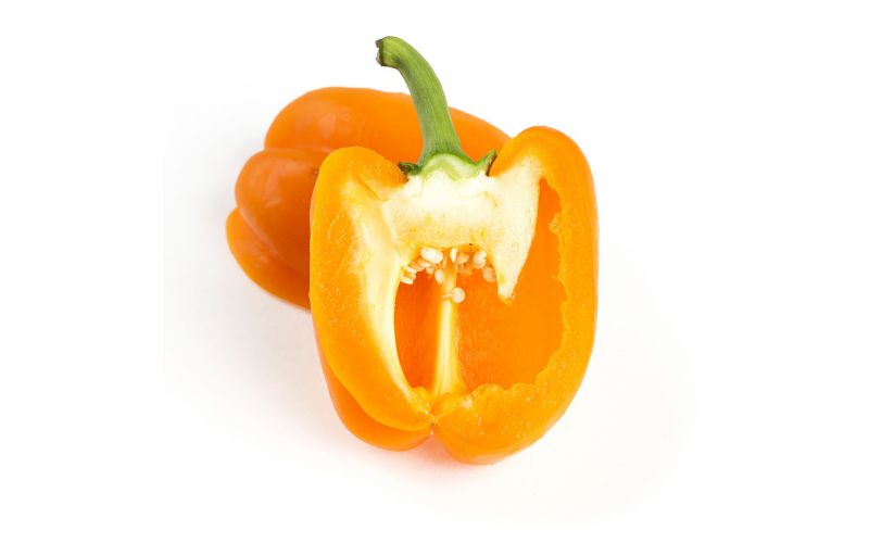 Greenhouse Orange Peppers